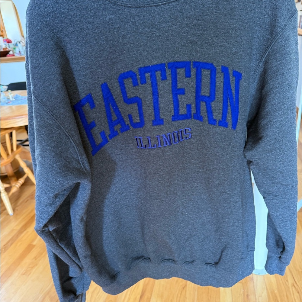 Eastern Illinois Gray Sweatshirt- embroidered